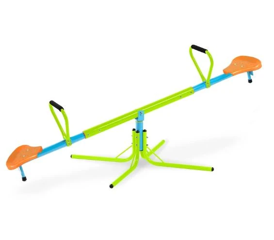 2-paikkainen muovinen Spinning Teeter Totter